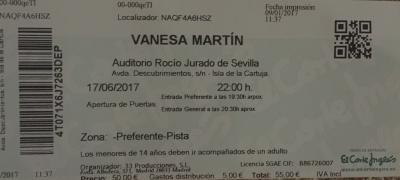 2 ENTRADAS CONCIERTO VANESA MARTIN sevilla